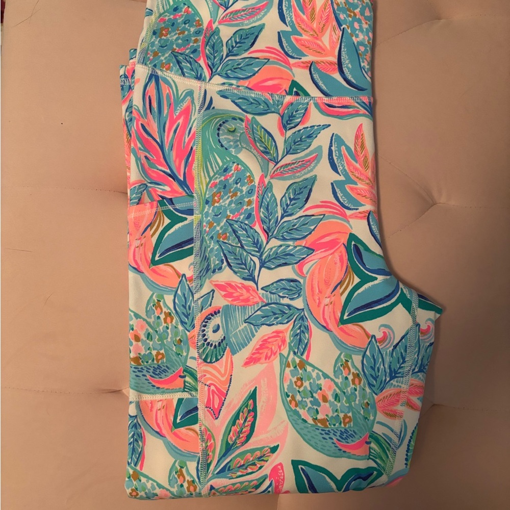 Lilly Pulitzer Colorful Leaf Print Leggings